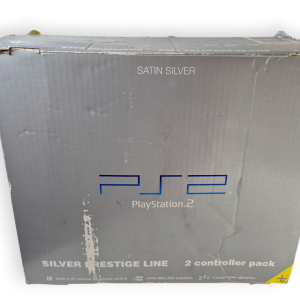 PS2 FAT BOX Silver Prestige Line Box (Box Only)