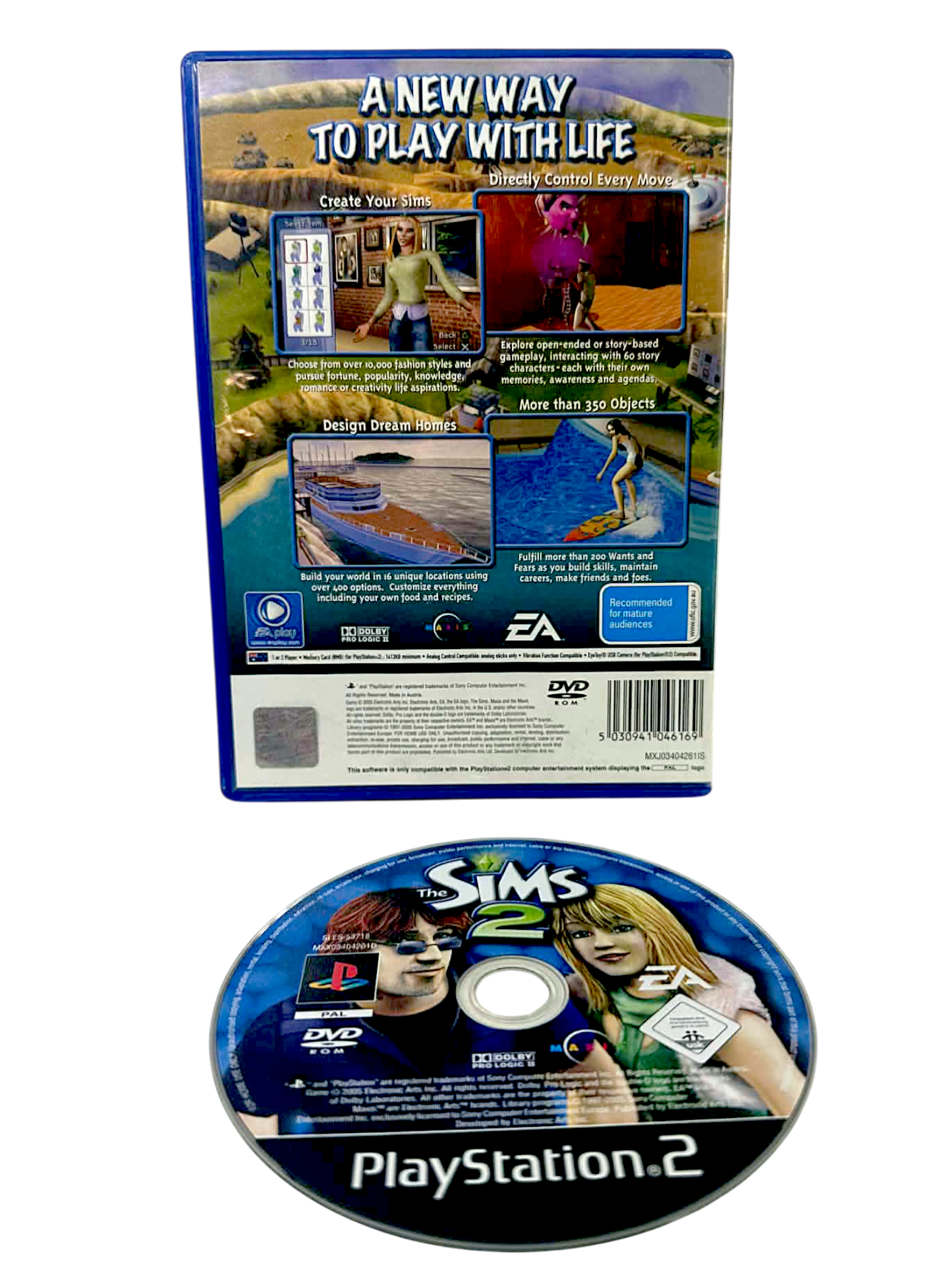 THE SIMS 2 (PS2 ORIGINAL PRINT) *EXCELLENT & COMPLETE* - Image 2