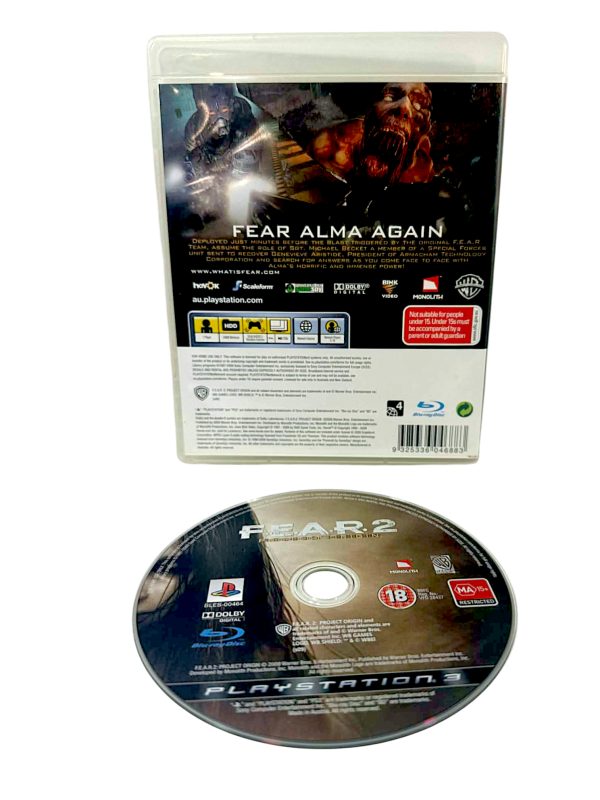 F.E.A.R. 2: Project Origin (PS3) FEAR 2 *EXCELLENT & COMPLETE* - Image 2