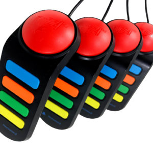 BUZZERS! Official SONY PS2 / PS3 BUZZ CONTROLLERS x 4!