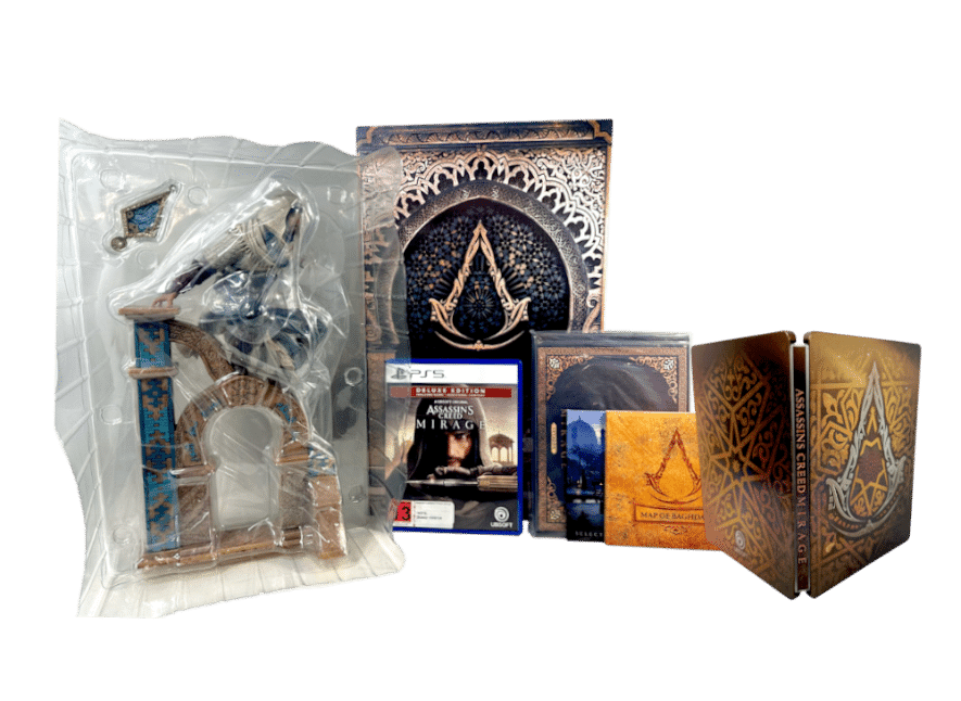 Assassin’s Creed Mirage Deluxe Edition (PS5) BIG BOX STATUE ED,.