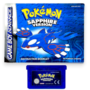 Pokemon Sapphire Version (GBA) GAME + MANUAL