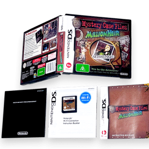 Mystery Case Files MillionHeir (Nintendo DS) *MINT COMPLETE*