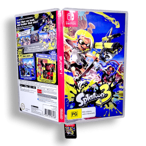 Splatoon 3 Nintendo Switch original case, cover and game cartridge