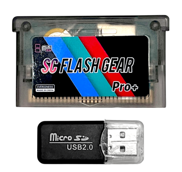 SC Flash Gear Pro+ Mini SD Flash Cartridge GBA Bundle - Image 2