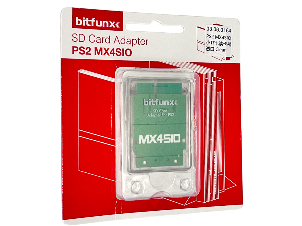 Bitfunx PS2 MX4SIO SD Card Adapter - Clear Green (NEW SEALED)