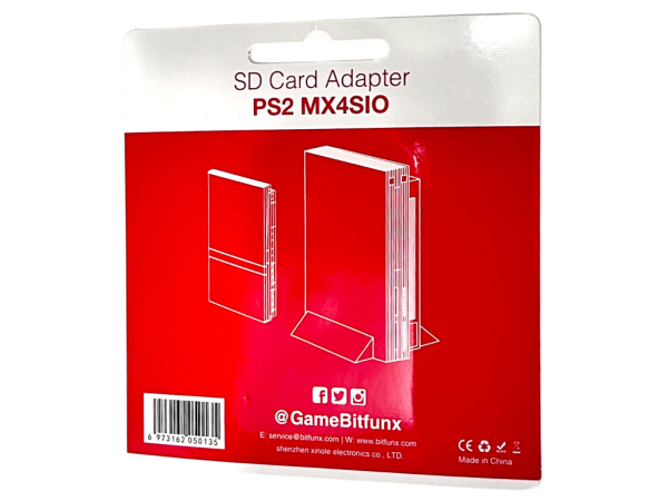 Bitfunx PS2 MX4SIO SD Card Adapter - Clear Orange (NEW SEALED) - Image 2