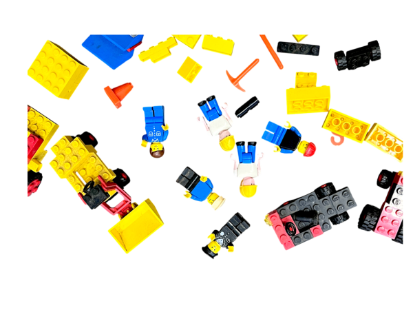 Mixed Vintage LEGO Pieces + Lego Men (Vintage 1980s) - Image 8