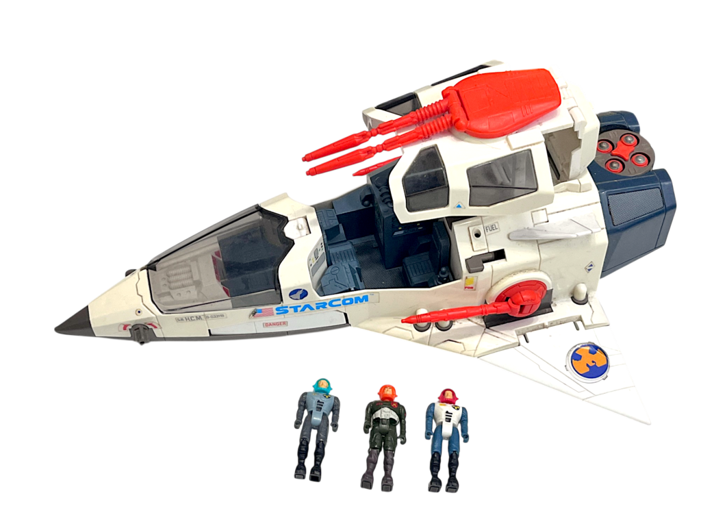 STARCOM Coleco Vintage 1986 Starmax Bomber + 3 Figures - Image 2