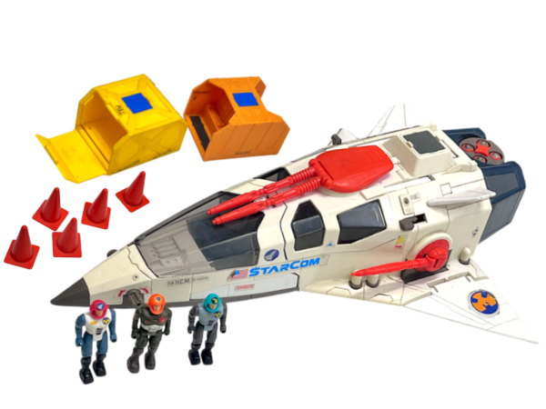 STARCOM Coleco Vintage 1986 Starmax Bomber + 3 Figures