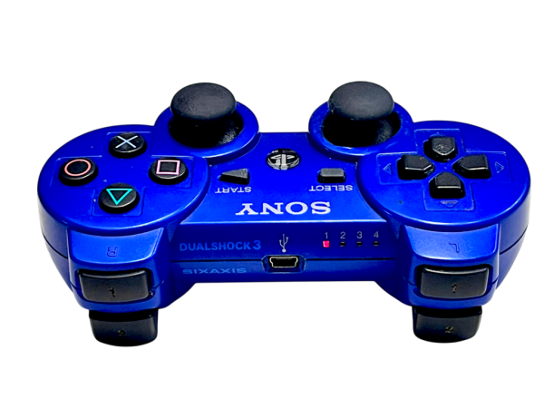 GENUINE SONY DualShock 3 Wireless PS3 Controller Metallic Blue - Image 2