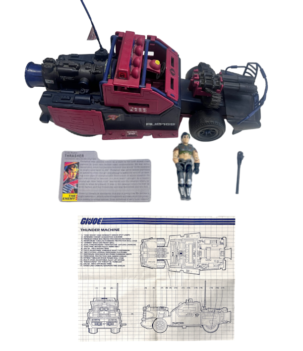 G.I. Joe 1986 DREADNOK THUNDER MACHINE (COMPLETE, EXCELLENT)