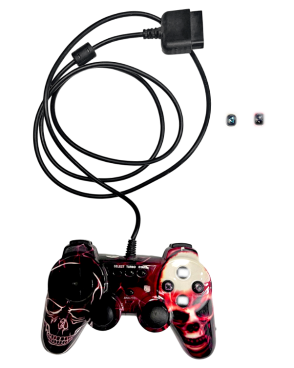 Custom Skull Design Wired Controller (PS2 Controller)