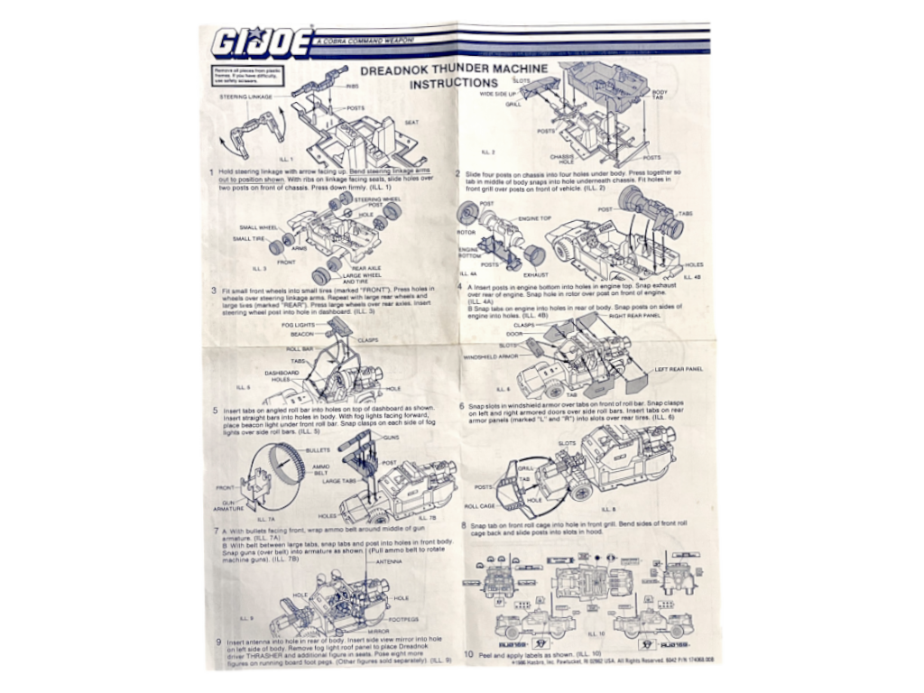 G.I. Joe 1986 DREADNOK THUNDER MACHINE (COMPLETE, EXCELLENT) - Image 12