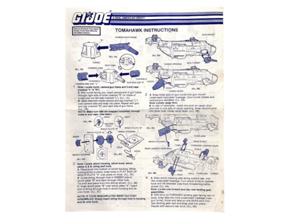 G.I. Joe 1986 TOMAHAWK + Lift Ticket (COMPLETE, EXCELLENT) - Image 15