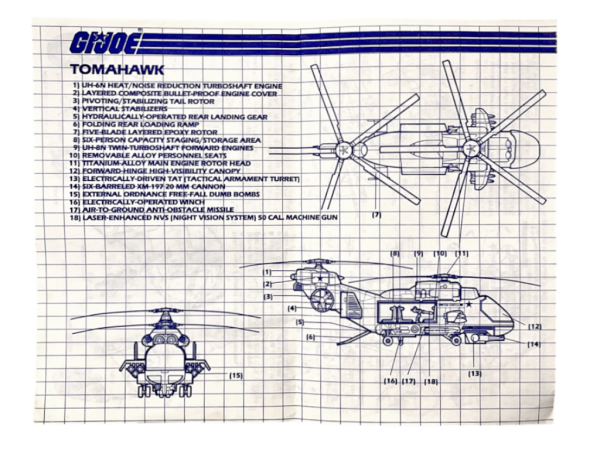 G.I. Joe 1986 TOMAHAWK + Lift Ticket (COMPLETE, EXCELLENT) - Image 4