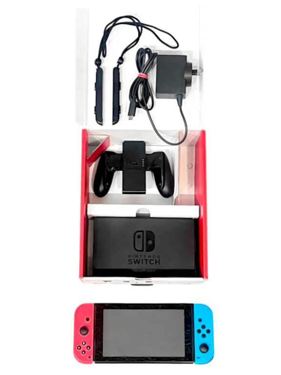 Nintendo Switch Console (Neon Red / Blue) *BOXED V2* - Image 2
