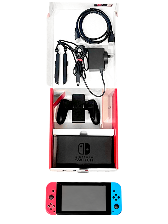 Nintendo Switch Console (Neon Red / Blue) *BOXED V2* - Image 6