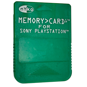 Nyko Memory Card for Sony PlayStation (PS1) - Green