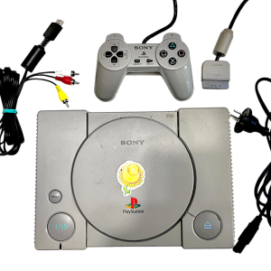 Sony PlayStation 1 Console Bundle (Console, Controller, Cables)