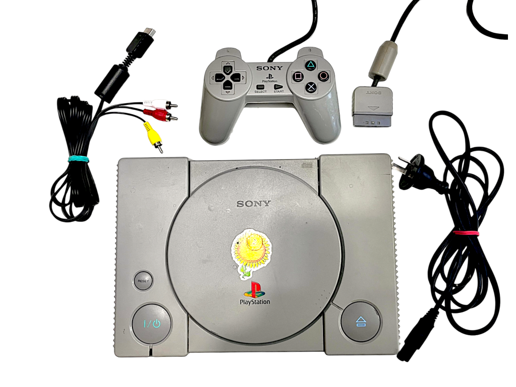 Sony PlayStation 1 Console Bundle (Console, Controller, Cables)