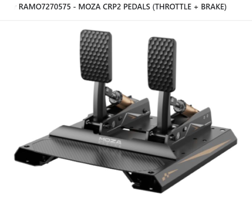 MOZA CRP2 PEDALS (THROTTLE + BRAKE)