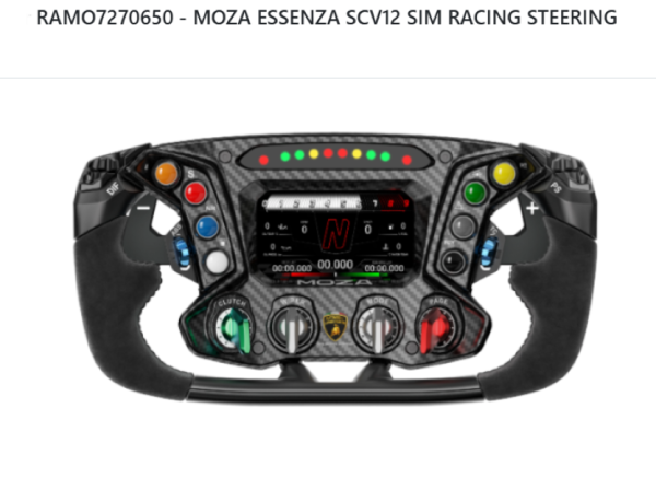 MOZA ESSENZA SCV12 SIM RACING STEERING WHEEL