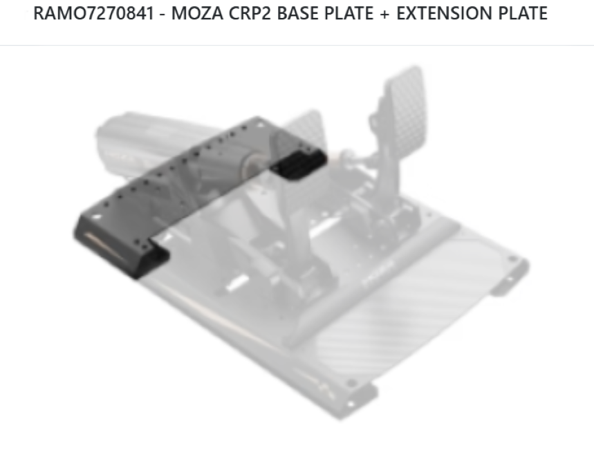 MOZA CRP2 BASE PLATE + EXTENSION PLATE