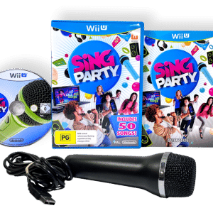 SING PARTY! U (GAME + MICROPHONE) Wii U Singing Bundle