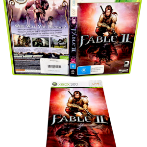 Fable II (Xbox 360) CASE + MANUAL, No Disc