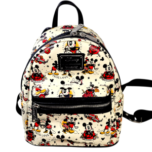 Disney Mickey Mouse Pattern Loungefly Mini Backpack
