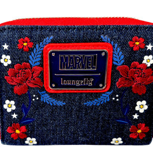 Marvel Loungefly Floral Denim Wallet
