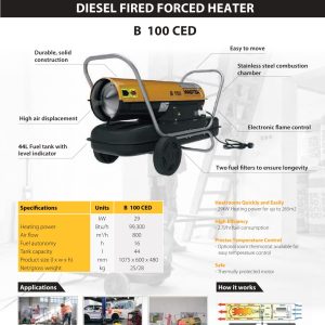B100CED - Master 29kW Diesel Forced Air Heater