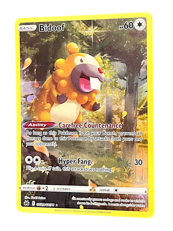 POKEMON TCG - Bidoof - GG29/GG70 Crown Zenith