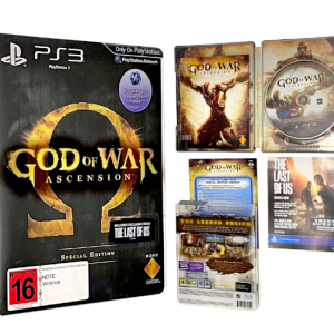 God of War: Ascension (PS3) *STEEL EDITION MINT COMPLETE*