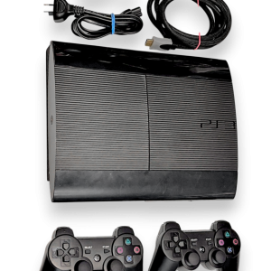 PS3 Console Super-Slim Bundle with Cables and Controllers