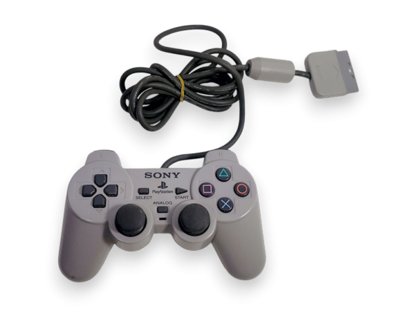 Sony DualShock Controller (Grey - PS1/PS2) EXCELLENT - Image 2