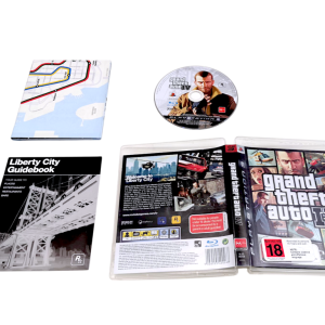 Grand Theft Auto IV (PS3) COMPLETE w/ MAP + MANUAL