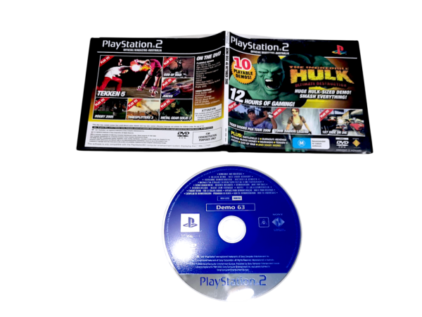 PS2 Demo Disc (10 PLAYABLE DEMOS incl. The Incredible Hulk)