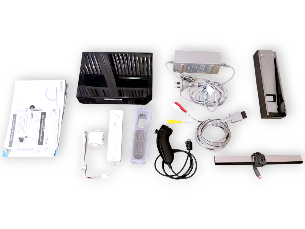Nintendo Wii Console Bundle (Black) + Accessories - Image 2