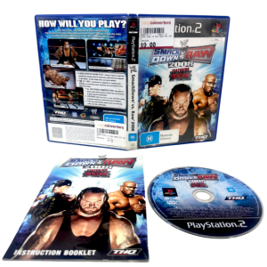 WWE SmackDown vs Raw 2008 (PS2) *ORIGINAL PRINT*