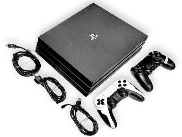 PS4 Pro Console Bundle (Controller + Cables)