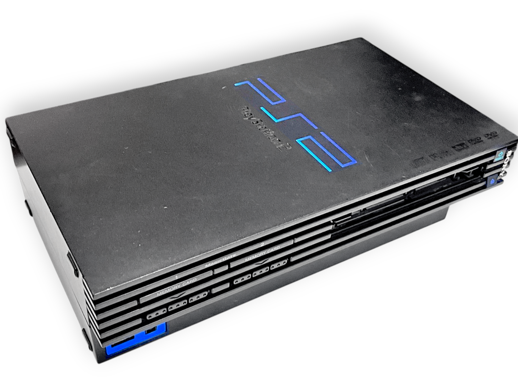 FAT PS2 Console Bundle (2 Controllers + Cables) - Image 2