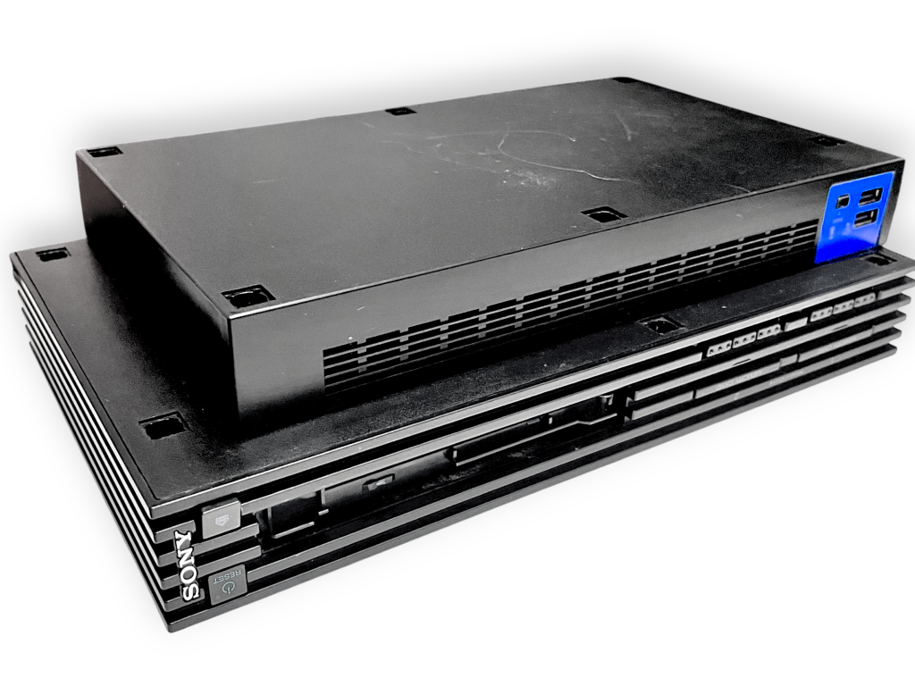 FAT PS2 Console Bundle (2 Controllers + Cables) - Image 4