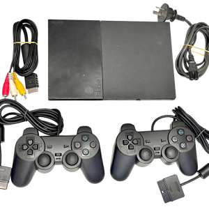 PS2 Slim Console Bundle (Console + 2 Controllers + Cables)