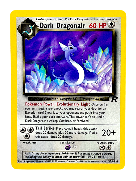 POKEMON TCG - Dark Dragonair 33/82 Team Rocket (Excellent)