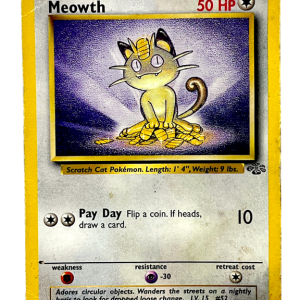 POKEMON TCG - Meowth 56/64 Jungle Unlimited *WELL PLAYED*