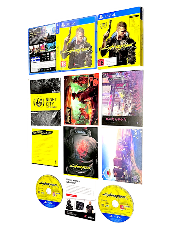 Cyberpunk 2077 (PS4) BOXED Edition (Maps, Postcards & Extras)