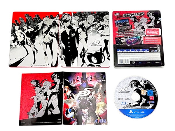 Persona 5 STEELBOOK Edition (PS4) *INCLUDES SLEEVE*