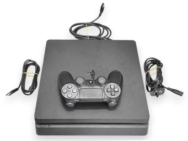 SONY PS4 Slim Console + Controller + Leads - Image 5